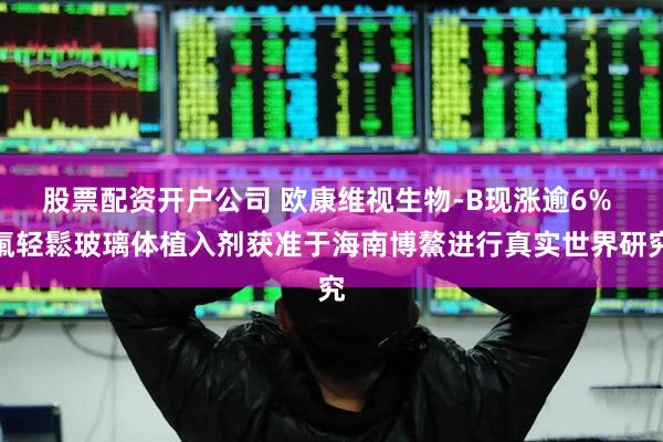 股票配资开户公司 欧康维视生物-B现涨逾6% 氟轻鬆玻璃体植入剂获准于海南博鰲进行真实世界研究